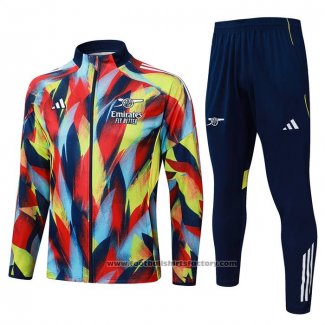 Jacket Tracksuit Arsenal Kids 2025-2026 Blue Yellow Red