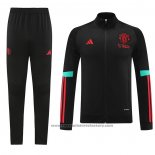 Jacket Tracksuit Manchester United Kids 2023-2024 Black