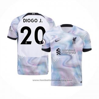 Liverpool Player Diogo J. Away Shirt 2022-2023