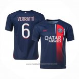 Paris Saint-Germain Player Verratti Home Shirt 2023-2024