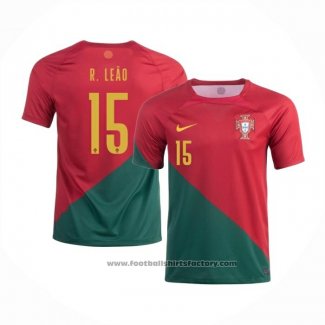 Portugal Player R.leao Home Shirt 2022
