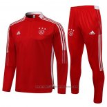 Sweatshirt Tracksuit Ajax Kids 2021-2022 Red