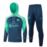 Sweatshirt Tracksuit Barcelona 2023-2024 Blue and Green