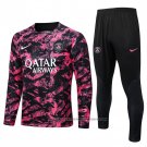 Sweatshirt Tracksuit Paris Saint-Germain 2022-2023 Black and Rosa