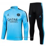 Sweatshirt Tracksuit Paris Saint-Germain Kids 2023-2024 Light Blue