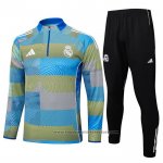 Sweatshirt Tracksuit Real Madrid 2025-2026 Blue Green