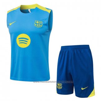Tracksuit Barcelona Without Sleeves 2025-2026 Blue