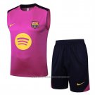 Tracksuit Barcelona Without Sleeves 2025-2026 Pink