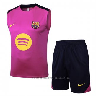 Tracksuit Barcelona Without Sleeves 2025-2026 Pink