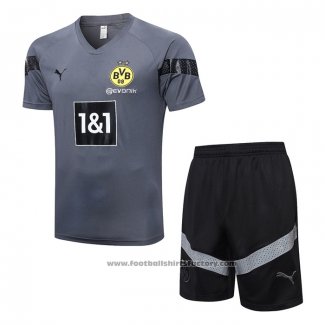 Tracksuit Borussia Dortmund Short Sleeve 2022-2023 Grey - Shorts