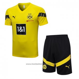 Tracksuit Borussia Dortmund Short Sleeve 2022-2023 Yellow - Shorts