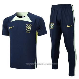 Tracksuit Brazil Short Sleeve 2022-2023 Blue