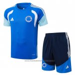 Tracksuit Cruzeiro Short Sleeve 2025-2026 Blue - Shorts