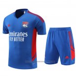 Tracksuit Lyon Short Sleeve 2022-2023 Blue - Shorts