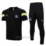 Tracksuit Manchester City Short Sleeve 2022-2023 Black