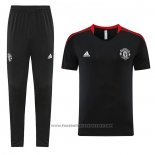 Tracksuit Manchester United Short Sleeve 2023-2024 Black