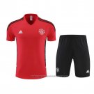 Tracksuit Manchester United Short Sleeve 2022-2023 Red - Shorts