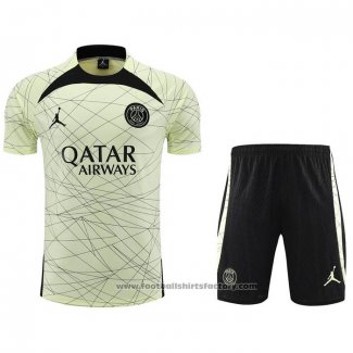 Tracksuit Paris Saint-Germain Jordan Short Sleeve 2023-2024 Yellow - Shorts