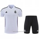 Tracksuit Real Madrid Short Sleeve 2022-2023 White and Purpura - Shorts