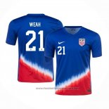 United States Player Weah Away Shirt 2024