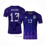 Argentina Player Romero Away Shirt 2022