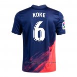Atletico Madrid Player Koke Away Shirt 2021-2022