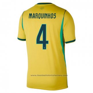 Brazil Player Marquinhos Home Shirt 2026
