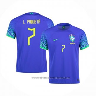 Brazil Player Paqueta Away Shirt 2022