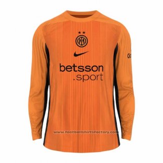 Inter Milan Goalkeeper Shirt Long Sleeve 2025-2026 Orange