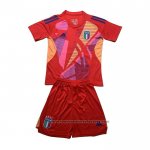 Italy Goalkeeper Shirt Kids 2024-2025 Red