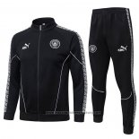 Jacket Tracksuit Manchester City Kids 2025-2026 Black