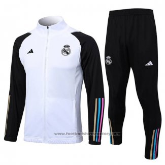 Jacket Tracksuit Real Madrid 2023-2024 White and Black