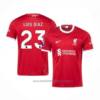 Liverpool Player Luis Diaz Home Shirt 2023-2024