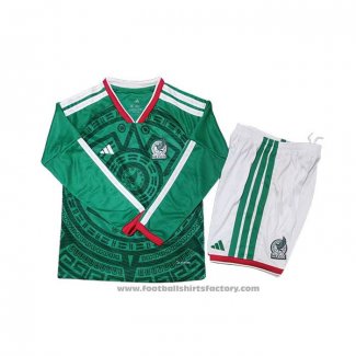 Mexico Home Shirt Long Sleeve Kids 2026