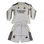 Real Madrid Home Shirt Long Sleeve Kids 2025-2026
