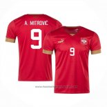 Serbia Player A.mitrovic Home Shirt 2022