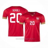 Serbia Player Sergej Home Shirt 2022