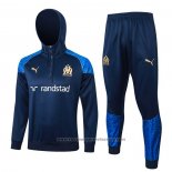 Sweatshirt Tracksuit Olympique Marseille 2023-2024 Blue Oscuro