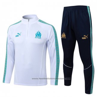 Sweatshirt Tracksuit Olympique Marseille Kids 2025-2026 White