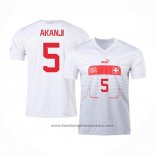 Switzerland Player Akanji Away Shirt 2022