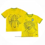 Thailand Brazil Jesus Shirt 2025 Yellow