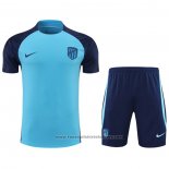 Tracksuit Atletico Madrid Short Sleeve 2022-2023 Blue - Shorts