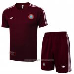 Tracksuit Bayern Munich Short Sleeve 2025-2026 Red - Shorts