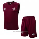 Tracksuit Fluminense Without Sleeves 2025-2026 Red