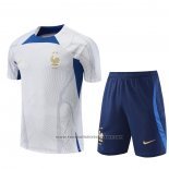 Tracksuit France Short Sleeve 2022-2023 White - Shorts
