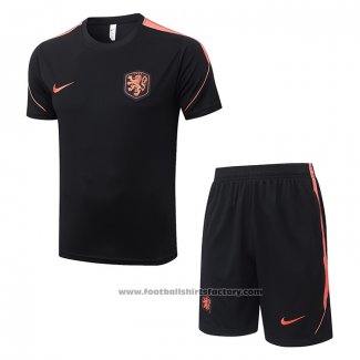 Tracksuit Holland Short Sleeve 2026-2027 Black - Shorts