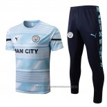 Tracksuit Manchester City Short Sleeve 2022 Blue
