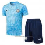 Tracksuit Manchester City Short Sleeve 2025-2026 Blue - Shorts