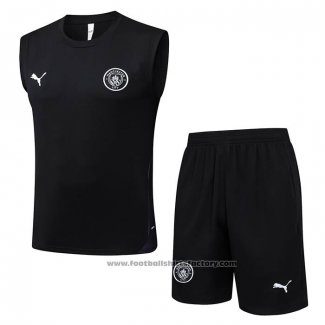 Tracksuit Manchester City Without Sleeves 2025-2026 Black