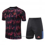 Tracksuit Manchester United Short Sleeve 2022 Red - Shorts
